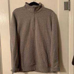 Izod Gray Fleece 1/4 Zip Sweater
